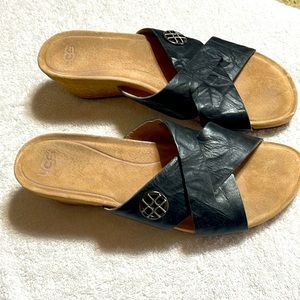 UGG / Lyra Criss Cross Cork Wedge Size 10